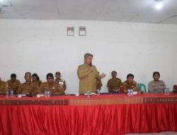 Wabup Deni Lumbantoruan Pimpin Rakor Pascabencana di Parmonangan, Fokus Percepatan Pemulihan