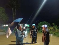 Wabup Taput Tinjau Langsung Banjir Aek Haidupan di Tarutung