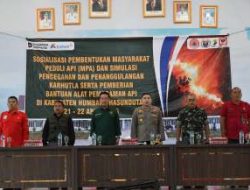 Bupati Humbahas Buka Pelatihan MPA, Perkuat Antisipasi Karhutla