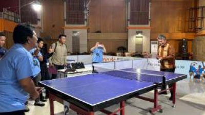 Wabup Deni Lumbantoruan Buka Turnamen Tenis Meja Rektor Cup IAKN Tarutung se-Tapanuli Raya