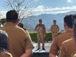 Bupati JTP Hutabarat Pimpin Apel Gabungan, Tekankan Integritas ASN dan Kesiapsiagaan Bencana