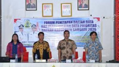 Pemkab Samosir Perkuat Satu Data, OPD Diminta Perbarui Data Sektoral Secara Berkala