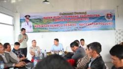 Bupati Oloan Nababan Gelar Rembug Pembangunan Bersama Kepala Desa se-Kecamatan Pollung