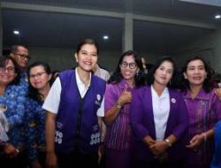 Ketua TP PKK Sumut Tinjau Posyandu di Samosir
