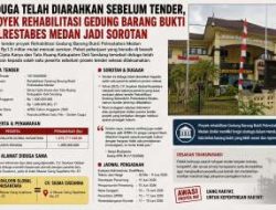 Dugaan “Pengantin” Tender Rp1,5 Miliar Rehabilitasi Gedung Barang Bukti Polrestabes Medan di Dinas CKTR Deli Serdang Disorot