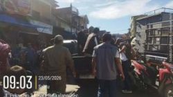 Satpol PP Dairi Gelar Penertiban PKL di Pasar Sidikalang