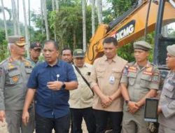 Pemprovsu Tertibkan PETI di Kotanopan, Alat Berat Disita