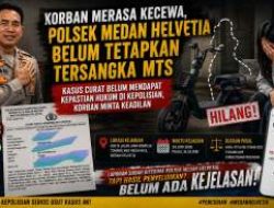 Korban Merasa Kecewa, Polsek Medan Helvetia Belum Tetapkan Tersangka MTS