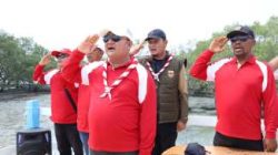 Kirab Merah Putih Semarakkan HUT RI ke-81 di Hutan Mangrove Asahan