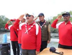 Kirab Merah Putih Semarakkan HUT RI ke-81 di Hutan Mangrove Asahan