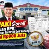 AWAKI Soroti Temuan BPK: Pembayaran TA DPRD Deli Serdang Capai Rp906 Juta