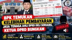 BPK Temukan Kelebihan Pembayaran Jasa Tenaga Ahli DPRD Deli Serdang, Ketua DPRD Bungkam