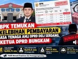 BPK Temukan Kelebihan Pembayaran Jasa Tenaga Ahli DPRD Deli Serdang, Ketua DPRD Bungkam