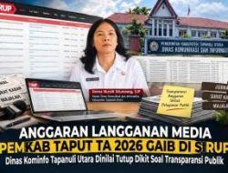 Anggaran Langganan Media Pemkab Taput TA 2026 Gaib di SiRUP